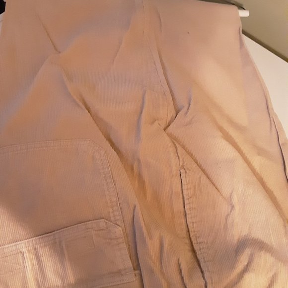 Men's Beige Corduroy Pants - Picture 1 of 3